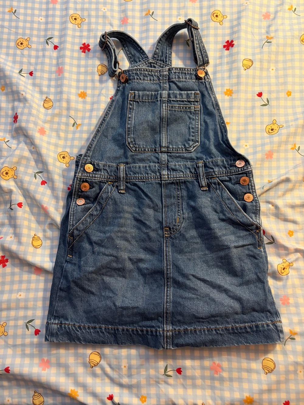 GAP Blue Denim Overall Dress for Kids